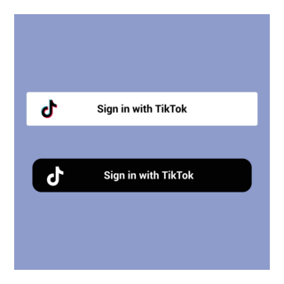Sign in with TikTok Button Logo PNG Vector