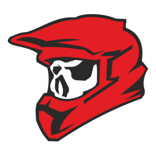 Skull Motocross Logo PNG Vector