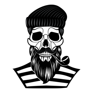 SKULL OF OLD SAILOR IMAGE Logo PNG Vector