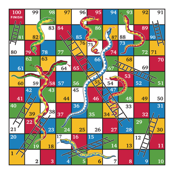 snake and ladder game Logo PNG Vector