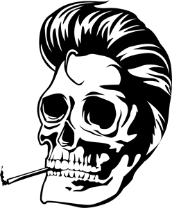 SOMKING SKULL Logo PNG Vector
