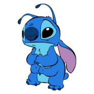 Stitch Sad Logo PNG Vector