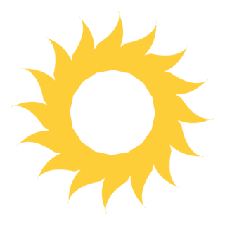 SUN SHAPE FOR DESIGN Logo PNG Vector