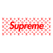 Supreme Louis Vuitton Sticker Logo PNG Vector