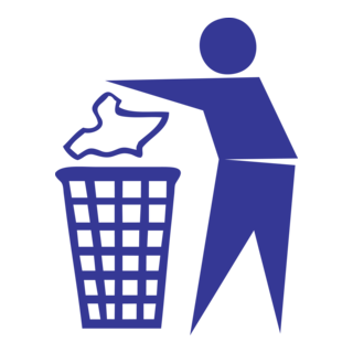 Throw Away Your Trash Logo PNG Vector