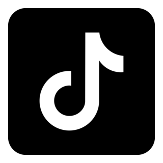 TikTok Share Icon Black Logo PNG Vector