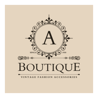 Vintage Boutique Logo PNG Vector