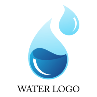 Water Drop Logo PNG Vector