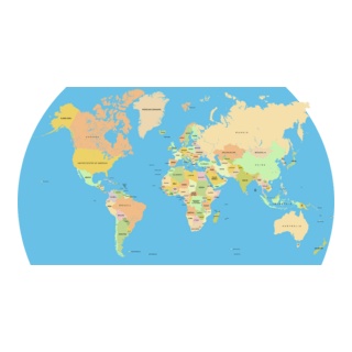 World Map Logo PNG Vector