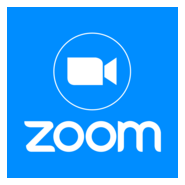 Zoom fondo azul vertical Logo PNG Vector